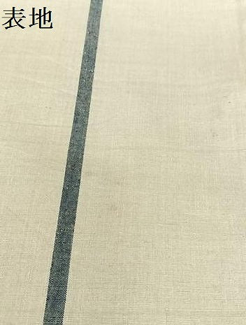 平和屋着物▽銀座 志ま亀 本場結城紬 重要無形文化財 単衣 縞 たとう紙付き 正絹 逸品 AABB6609np