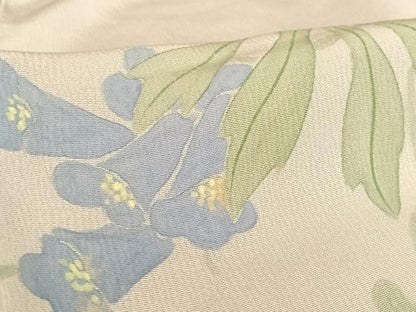 平和屋着物▽銀座 志ま亀 訪問着 単衣 手描き 草花文 たとう紙付き 正絹 逸品 AABB6610np