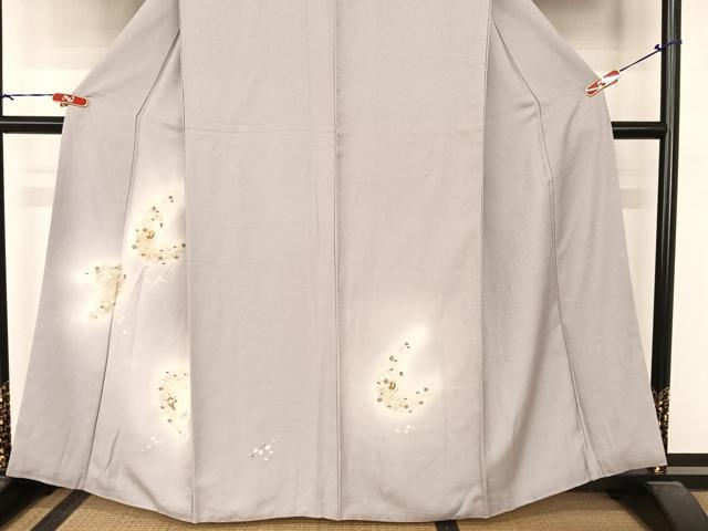 平和屋着物●訪問着 駒刺繍 吉祥文 暈し染め 金糸 正絹 逸品 AABB6611np