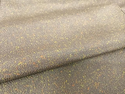 平和屋着物●上質な小紋　霞文　鬼しぼ縮緬　やまと誂製　正絹　逸品　未使用　AABI0006cs
