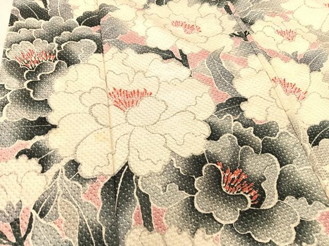 平和屋着物●名門 藤娘きぬたや・総絞り 振袖 草花文 正絹 逸品 AABB6619np
