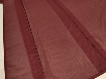 平和屋着物＊夏物 色無地 絽 葡萄茶色 正絹 逸品 AABB6681jd