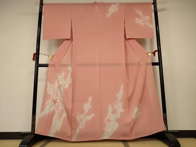 平和屋着物＊夏物 訪問着 絽 枝花文 正絹 逸品 AABB6696jd