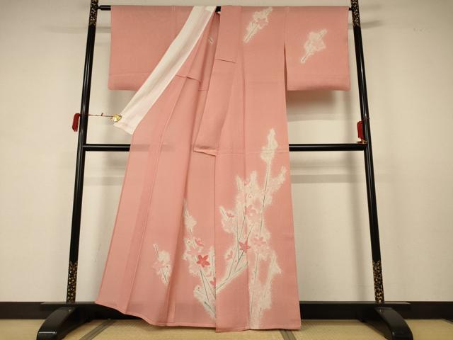 平和屋着物＊夏物 訪問着 絽 枝花文 正絹 逸品 AABB6696jd