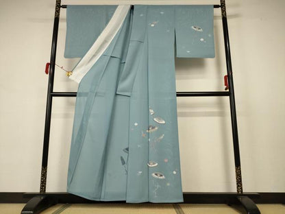 平和屋着物＊夏物 訪問着 絽 番傘 正絹 逸品 AABB6698jd