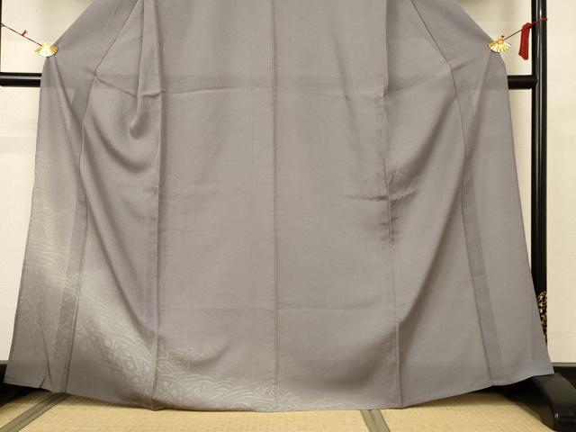 平和屋着物＊夏物　訪問着　絽　立波文　暈し染め　洗える着物　AABB6699jd