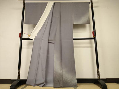 平和屋着物＊夏物　訪問着　絽　立波文　暈し染め　洗える着物　AABB6699jd