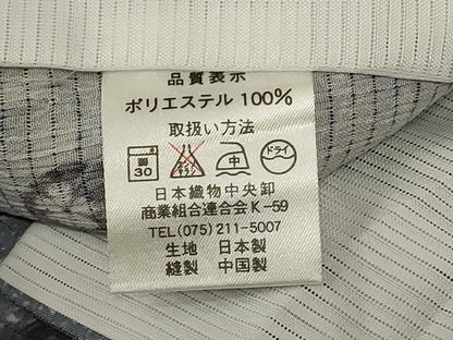 平和屋着物＊夏物 小紋 絽 萩文 洗える着物 AABB6703jd