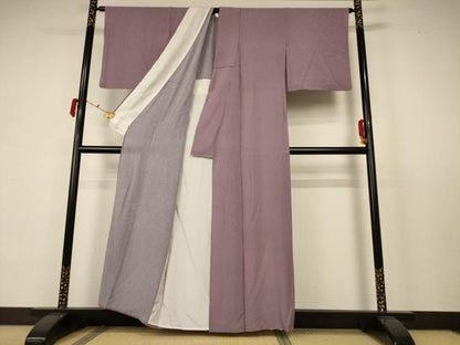 平和屋着物＊夏物 江戸小紋 絽 鮫小紋柄 正絹 逸品 AABB6707jd