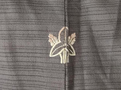 平和屋着物＊夏物 訪問着 絽 刺繍 横段文 金彩 正絹 逸品 AABB6714jd