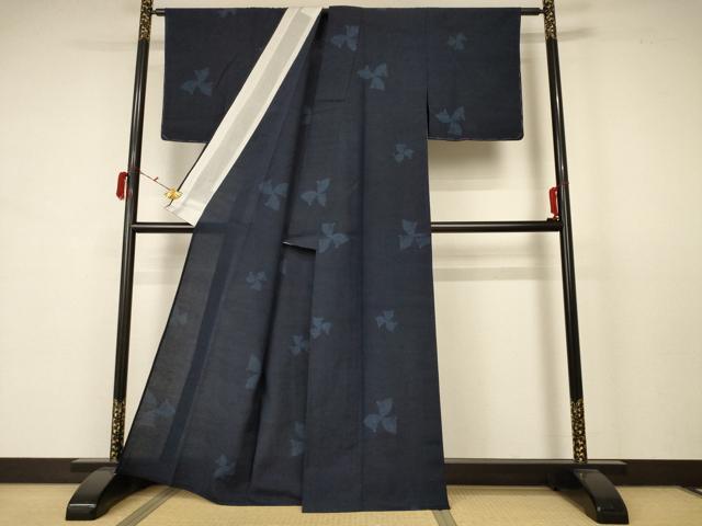 平和屋着物＊夏物 紗紬 80亀甲 扇子花文 正絹 逸品 未使用 AABB6715jd