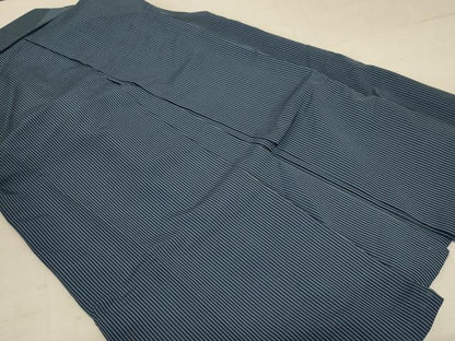 平和屋着物＊夏物　男性　行灯袴　縞　正絹　逸品　AABB6717jd