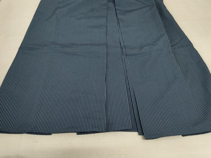 平和屋着物＊夏物　男性　行灯袴　縞　正絹　逸品　AABB6717jd