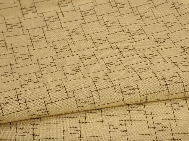 平和屋着物＊夏物 紗紬 絣文様 正絹 逸品 AABB6718jd