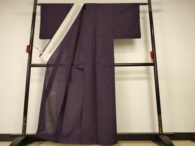 平和屋着物＊夏物 色無地 縦絽 立波紋紗 正絹 逸品 AABB6719jd