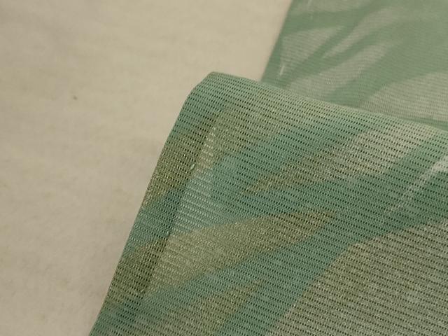 平和屋着物＊夏物 訪問着 絽 手描き 草花文 暈し染め 金銀彩 ロング丈 正絹 逸品 AABB6723jd