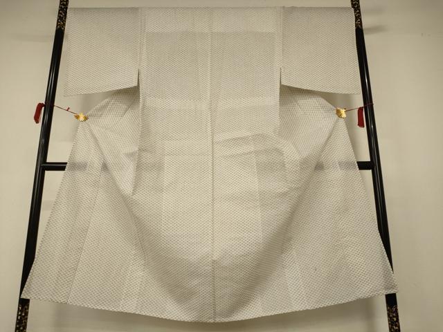 平和屋着物＊夏物 男性 小紋 紗 幾何学文様 AABB6724jd