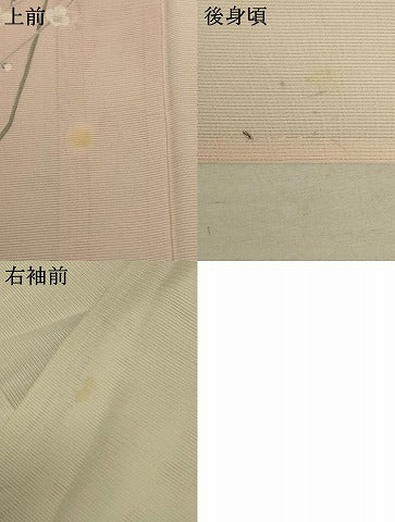 平和屋着物＊夏物 訪問着 絽 手描き 童子 梅 正絹 逸品 AABB6725jd