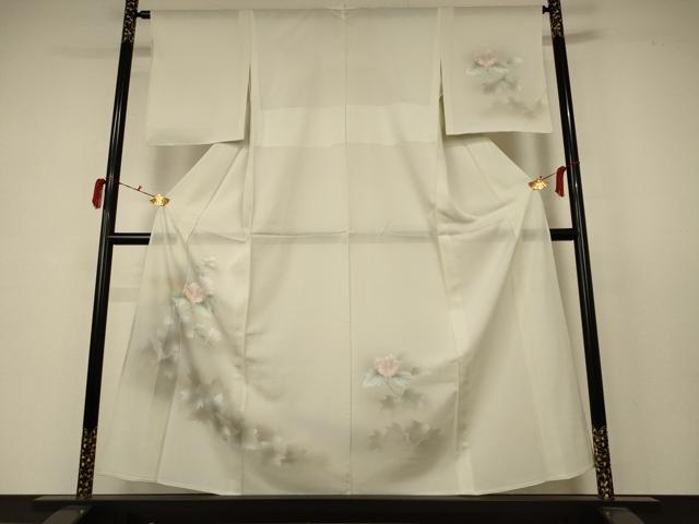 平和屋着物＊夏物 訪問着 絽 手描き 草花文 正絹 逸品 未使用 AABB6727jd