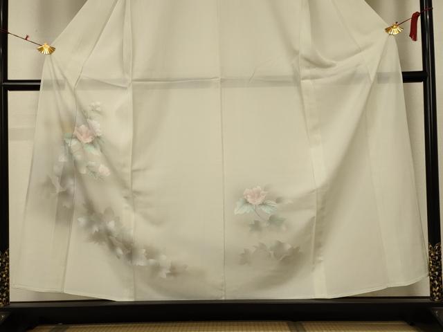 平和屋着物＊夏物 訪問着 絽 手描き 草花文 正絹 逸品 未使用 AABB6727jd