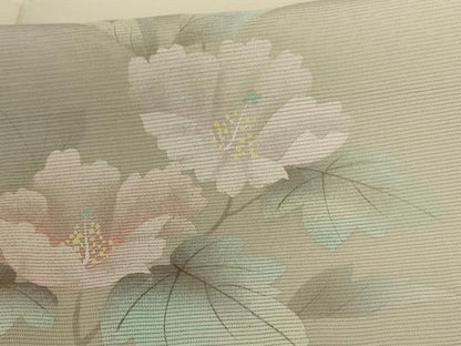 平和屋着物＊夏物 訪問着 絽 手描き 草花文 正絹 逸品 未使用 AABB6727jd