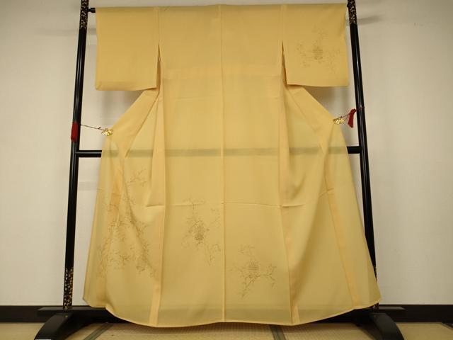 平和屋着物＊夏物 訪問着 絽 飾花文 正絹 逸品 AABB6730jd
