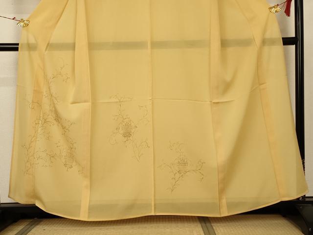 平和屋着物＊夏物 訪問着 絽 飾花文 正絹 逸品 AABB6730jd