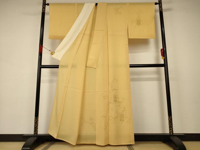 平和屋着物＊夏物 訪問着 絽 飾花文 正絹 逸品 AABB6730jd