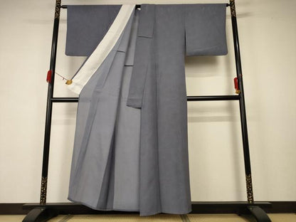 平和屋着物＊夏物 江戸小紋 絽 鮫小紋柄 正絹 逸品 AABB6733jd