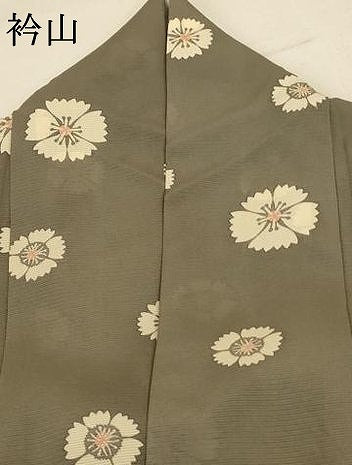 平和屋着物＊夏物 小紋 絽 舞花文 正絹 逸品 AABB6738jd