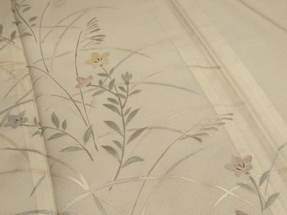 平和屋着物＊夏物 訪問着 絽 草花文 正絹 逸品 AABB6741jd