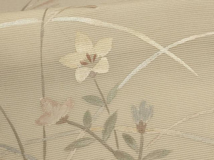 平和屋着物＊夏物 訪問着 絽 草花文 正絹 逸品 AABB6741jd