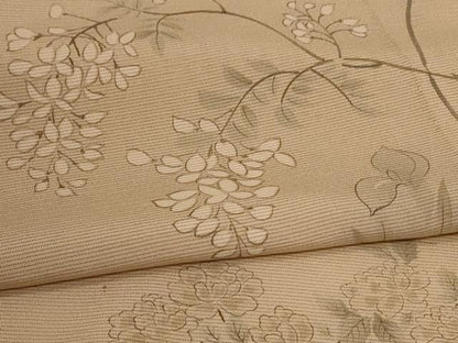 平和屋着物＊夏物 小紋 絽 手描き 草花文 正絹 逸品 未使用 AABB6742jd