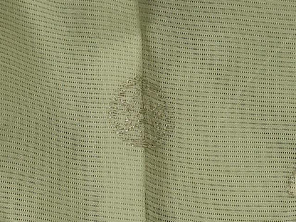 平和屋着物＊夏物 訪問着 絽 駒刺繍 草花文 銀彩 正絹 逸品 AABB6744jd