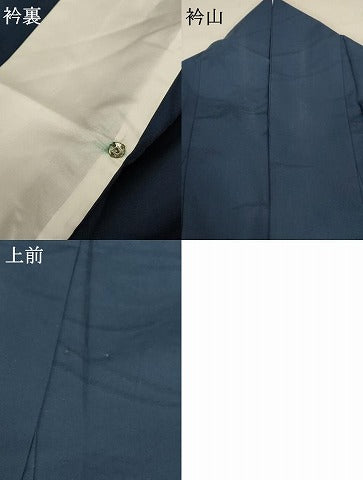 平和屋着物＊夏物 色無地 楓紋紗 褐返色 正絹 逸品 AABB6750jd