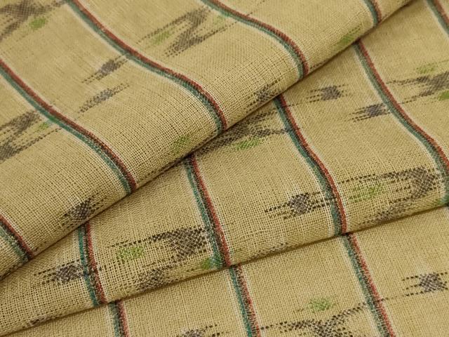 平和屋着物＊夏物 小紋 紗 絣文 AABB6752jd