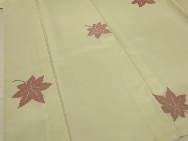 平和屋着物＊夏物 小紋 紗 楓文 正絹 逸品 未使用 AABB6754jd