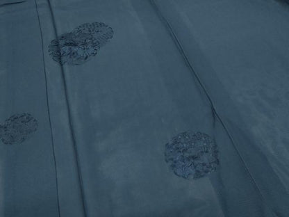平和屋着物＊夏物 訪問着 絽 中国三大刺繍 汕頭刺繍 スワトウ刺繍 雪輪花文 褐返色 正絹 逸品 AABB6757jd