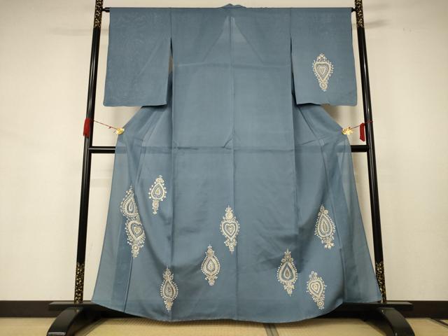 平和屋着物＊夏物 訪問着 絽 飾花文 金彩 正絹 逸品 未使用 AABB6758jd