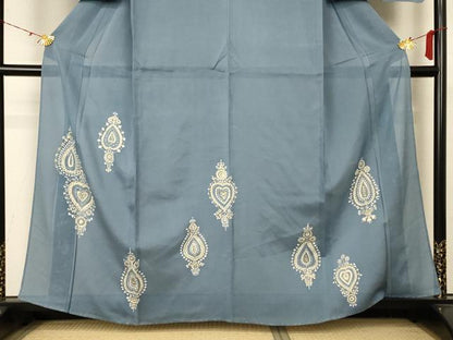 平和屋着物＊夏物 訪問着 絽 飾花文 金彩 正絹 逸品 未使用 AABB6758jd
