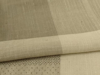 平和屋着物＊夏物 結城紬 夏結城 格子 正絹 逸品 AABB6760jd