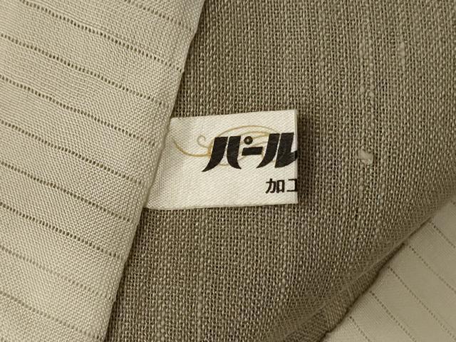 平和屋着物＊夏物 結城紬 夏結城 格子 正絹 逸品 AABB6760jd