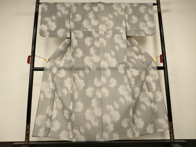 平和屋着物＊夏物 本場大島紬 夏大島 紗 雪輪文 正絹 逸品 未使用 AABB6763jd