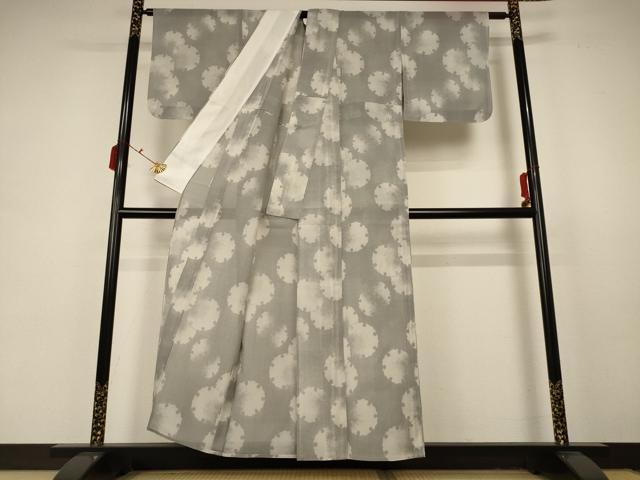 平和屋着物＊夏物 本場大島紬 夏大島 紗 雪輪文 正絹 逸品 未使用 AABB6763jd