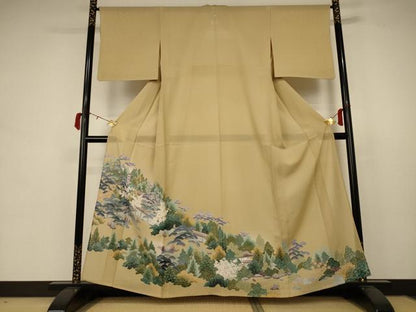 平和屋着物＊夏物 色留袖 絽 風景文 正絹 逸品 AABB6765jd