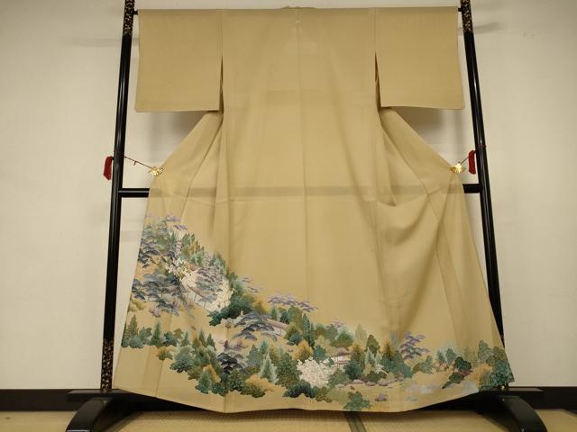 平和屋着物＊夏物 色留袖 絽 風景文 正絹 逸品 AABB6765jd