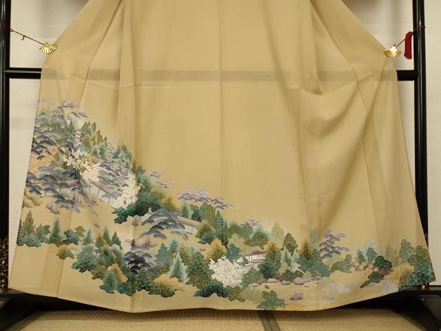 平和屋着物＊夏物 色留袖 絽 風景文 正絹 逸品 AABB6765jd