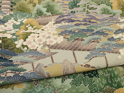 平和屋着物＊夏物 色留袖 絽 風景文 正絹 逸品 AABB6765jd