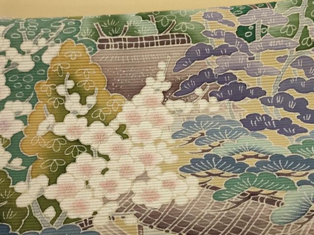 平和屋着物＊夏物 色留袖 絽 風景文 正絹 逸品 AABB6765jd
