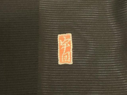平和屋着物＊夏物 黒留袖 絽 作家物 立波飛鶴文 金彩 正絹 逸品 AABB6767jd